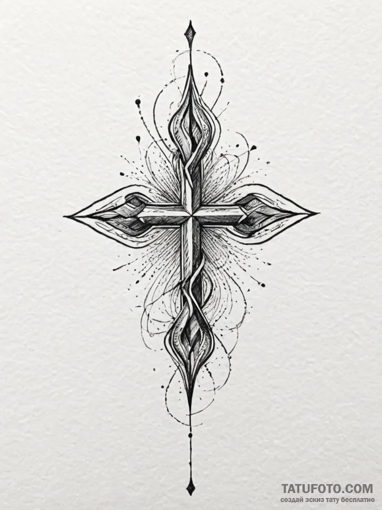 Tattoo sketch a ripple effect, representing i... - эскиз тату (№1752773120_0, 17.07.2025 17:25) — Tatufoto.com
