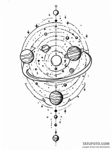 A dotwork tattoo of the galaxy map with key p... - эскиз тату (№1752777346_0, 17.07.2025 18:35) — Tatufoto.com
