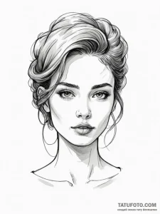 Portraits & people, artistic tattoo sketch, o... - эскиз тату (№1752777666_0, 17.07.2025 18:41) — Tatufoto.com