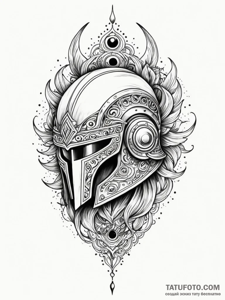 Tattoo sketch a stylized depiction of the cos... - эскиз тату (№1752778079_0, 17.07.2025 18:47) — Tatufoto.com