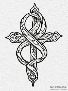 Tattoo design a small, clean cancer glyph wit... - эскиз тату (№1752778237_0, 17.07.2025 18:50) — Tatufoto.com
