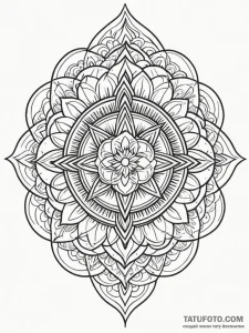 Icon, tattoo sketch design, on a clean white... - эскиз тату (№1752779276_0, 17.07.2025 19:07) — Tatufoto.com