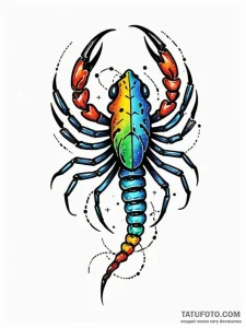 Tattoo design a scorpio constellation, with s... - эскиз тату (№1752780557_0, 17.07.2025 19:29) — Tatufoto.com