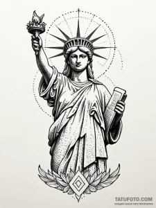 Motherland (statue), tattoo drawing outline,... - эскиз тату (№1752780950_0, 17.07.2025 19:35) — Tatufoto.com