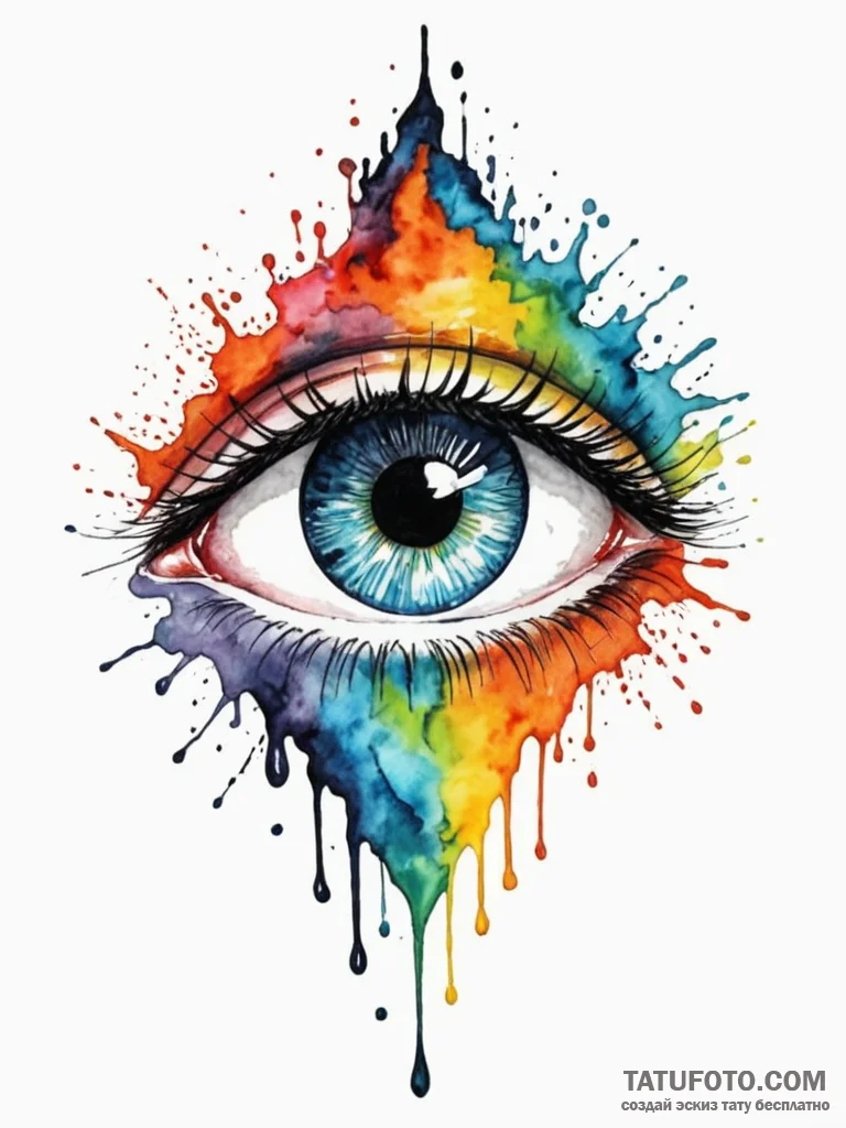 Tattoo design an eye of destiny on one partne... - эскиз тату (№1752781344_0, 17.07.2025 19:42) — Tatufoto.com