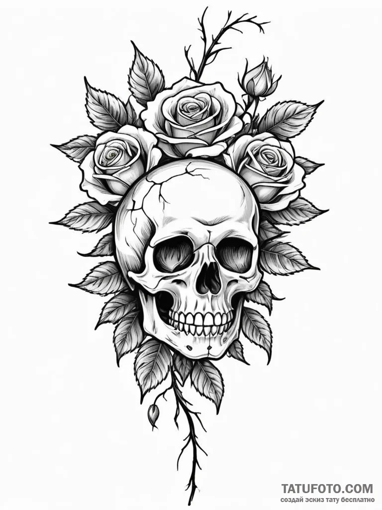 Tattoo design a simple tree branch., tattoo l... - эскиз тату (№1752782220_0, 17.07.2025 19:57) — Tatufoto.com