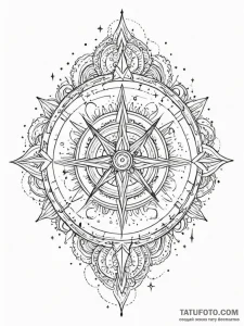 Tattoo design a celestial map with a personal... - эскиз тату (№1752784932_0, 17.07.2025 20:42) — Tatufoto.com