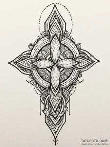 144. tattoo design: a minimalist "potok" rune... - эскиз тату (№1752785648_0, 17.07.2025 20:54) — Tatufoto.com