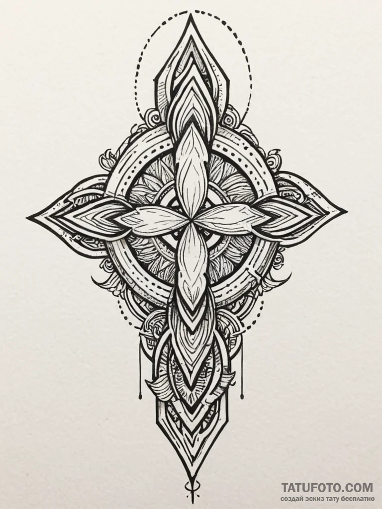 144. tattoo design: a minimalist "potok" rune... - эскиз тату (№1752785648_0, 17.07.2025 20:54) — Tatufoto.com