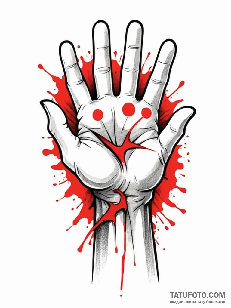 A sketch of the self-destruct wrist gauntlet.... - эскиз тату (№1752787399_0, 17.07.2025 21:23) — Tatufoto.com