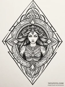 Tattoo design a flowing current of energy for... - эскиз тату (№1752787478_0, 17.07.2025 21:24) — Tatufoto.com
