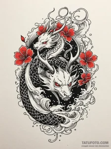Deer, concept art for tattoo, irezumi japanes... - эскиз тату (№1752787638_0, 17.07.2025 21:27) — Tatufoto.com