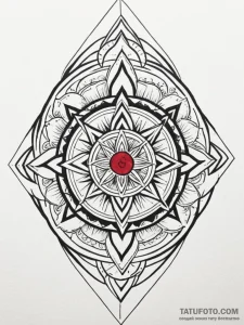 A sketch of the continental hotel coin, a sym... - эскиз тату (№1752787957_0, 17.07.2025 21:32) — Tatufoto.com