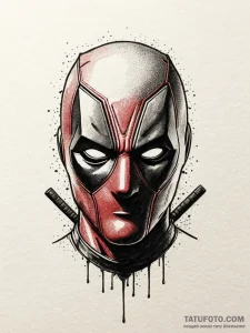 A minimalist tattoo of the deadpool mask eyes... - эскиз тату (№1752788871_0, 17.07.2025 21:47) — Tatufoto.com