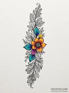 Tattoo sketch a delicate lace pattern wrappin... - эскиз тату (№1752789808_0, 17.07.2025 22:03) — Tatufoto.com
