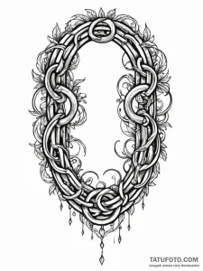 Tattoo sketch a broken chain with one strong,... - эскиз тату (№1752790519_0, 17.07.2025 22:15) — Tatufoto.com