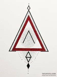 Triad (symbol), artistic tattoo sketch, on a... - эскиз тату (№1752790679_0, 17.07.2025 22:17) — Tatufoto.com