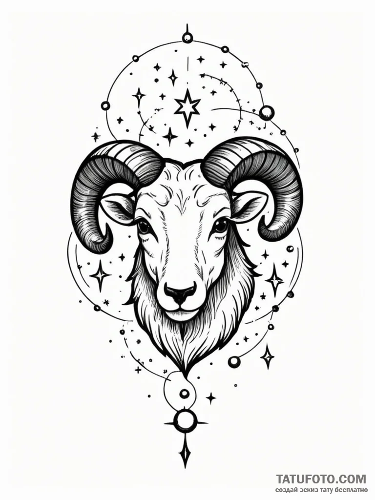 Tattoo sketch a single, tiny star constellati... - эскиз тату (№1752792033_0, 17.07.2025 22:40) — Tatufoto.com