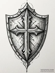 Shield, tattoo flash sheet design, on a clean... - эскиз тату (№1752792111_0, 17.07.2025 22:41) — Tatufoto.com