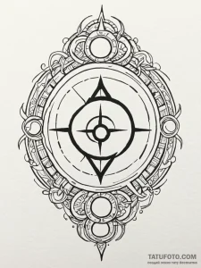 51. tattoo design: a neo-traditional style ru... - эскиз тату (№1752792429_0, 17.07.2025 22:47) — Tatufoto.com