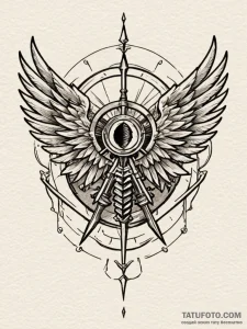 A neo-traditional tattoo of the survey corps... - эскиз тату (№1752833764_0, 18.07.2025 10:16) — Tatufoto.com