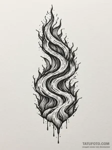 Tattoo sketch molten lava flowing, showing ra... - эскиз тату (№1752834541_0, 18.07.2025 10:29) — Tatufoto.com