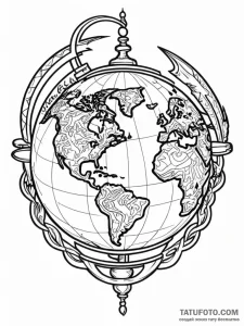 A chicano style tattoo of the "the world is y... - эскиз тату (№1752836391_0, 18.07.2025 10:59) — Tatufoto.com