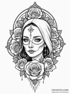 A dotwork mandala of the bene gesserit "fear... - эскиз тату (№1752836626_0, 18.07.2025 11:03) — Tatufoto.com