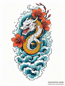 Epaulet, ink illustration for tattoo, vibrant... - эскиз тату (№1752841169_0, 18.07.2025 12:19) — Tatufoto.com