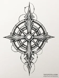 Tattoo sketch: a simple kolovrat amulet, desi... - эскиз тату (№1752842474_0, 18.07.2025 12:41) — Tatufoto.com