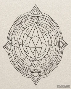30. linework design of the "this is the way"... - эскиз тату (№1752849121_0, 18.07.2025 14:32) — Tatufoto.com
