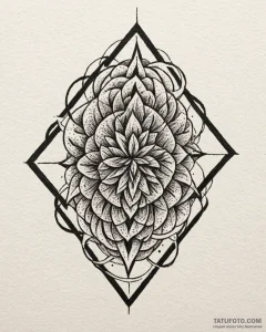 Tattoo sketch an abstract representation of f... - эскиз тату (№1752850055_0, 18.07.2025 14:47) — Tatufoto.com