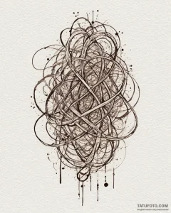 Tattoo design an abstract representation of c... - эскиз тату (№1752851766_0, 18.07.2025 15:16) — Tatufoto.com
