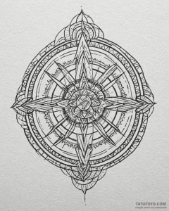 Tattoo design a mandala-style geometric patte... - эскиз тату (№1752851934_0, 18.07.2025 15:18) — Tatufoto.com