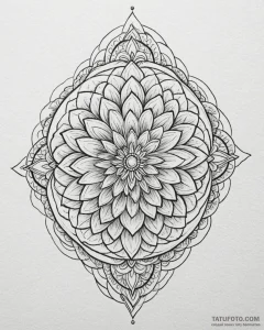 Tattoo sketch a subtle representation of a fa... - эскиз тату (№1752854123_0, 18.07.2025 15:55) — Tatufoto.com