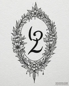 Tattoo design a child's birthdate in minimali... - эскиз тату (№1752854884_0, 18.07.2025 16:08) — Tatufoto.com