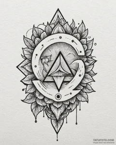 Tattoo sketch a simple 'play' button symbol l... - эскиз тату (№1752855141_0, 18.07.2025 16:12) — Tatufoto.com