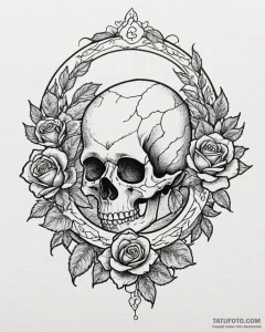 Tattoo design a small, clean cancer glyph wit... - эскиз тату (№1752856415_0, 18.07.2025 16:33) — Tatufoto.com