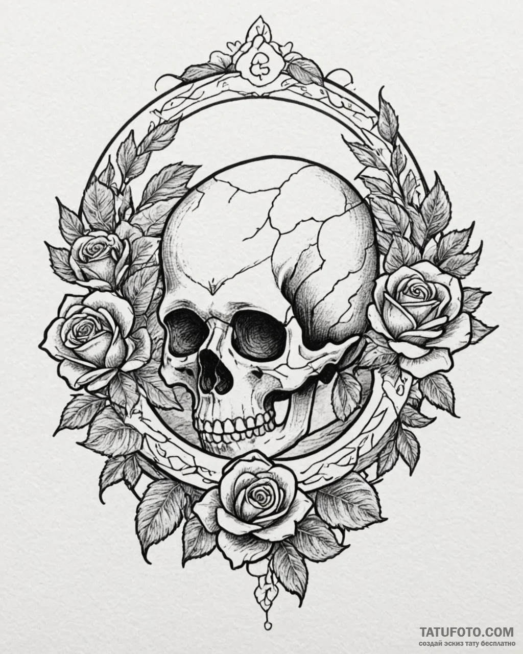 Tattoo design a small, clean cancer glyph wit... - эскиз тату (№1752856415_0, 18.07.2025 16:33) — Tatufoto.com