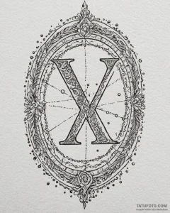 Tattoo sketch a roman numeral for an importan... - эскиз тату (№1752856585_0, 18.07.2025 16:36) — Tatufoto.com