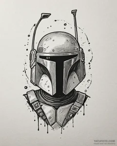 боба фетт и мандалорцы:, tattoo line art, on... - эскиз тату (№1752857176_0, 18.07.2025 16:46) — Tatufoto.com