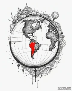 A chicano style tattoo of the "the world is y... - эскиз тату (№1752857263_0, 18.07.2025 16:47) — Tatufoto.com