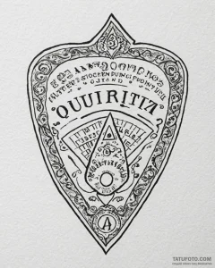 A linework design of a ouija board planchette... - эскиз тату (№1752857602_0, 18.07.2025 16:53) — Tatufoto.com
