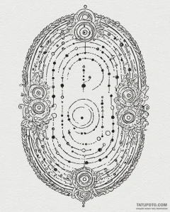 A linework tattoo of the morse code message f... - эскиз тату (№1752859150_0, 18.07.2025 17:19) — Tatufoto.com