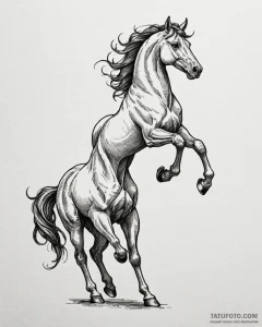 Centaur, artistic tattoo sketch, black and wh... - эскиз тату (№1752859492_0, 18.07.2025 17:24) — Tatufoto.com