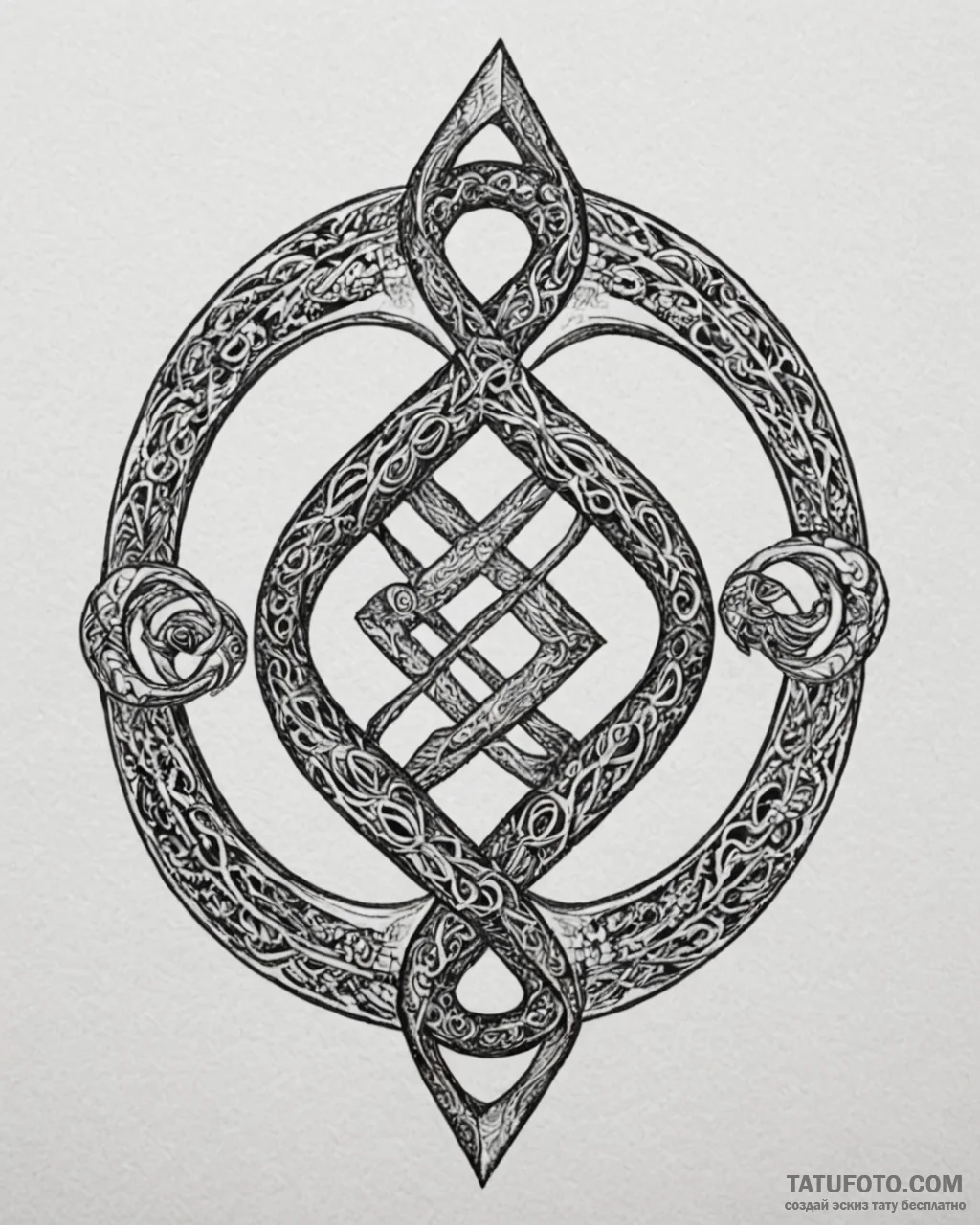 Infinity, concept art for tattoo, black and w... - эскиз тату (№1752859921_0, 18.07.2025 17:32) — Tatufoto.com