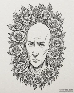 A graphic novel style portrait of saitama fro... - эскиз тату (№1752860437_0, 18.07.2025 17:40) — Tatufoto.com