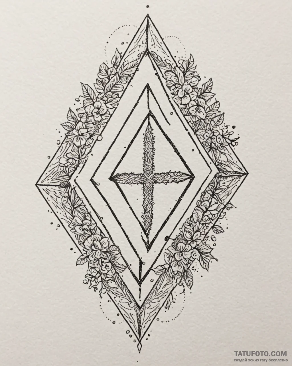 139. tattoo design: a minimalist "ud" rune, d... - эскиз тату (№1752861465_0, 18.07.2025 17:57) — Tatufoto.com