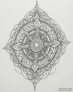Torch, artistic tattoo sketch, on a clean whi... - эскиз тату (№1752862231_0, 18.07.2025 18:10) — Tatufoto.com