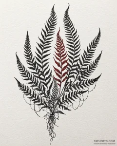 A watercolor tattoo sketch of the mythical fe... - эскиз тату (№1752862744_0, 18.07.2025 18:19) — Tatufoto.com